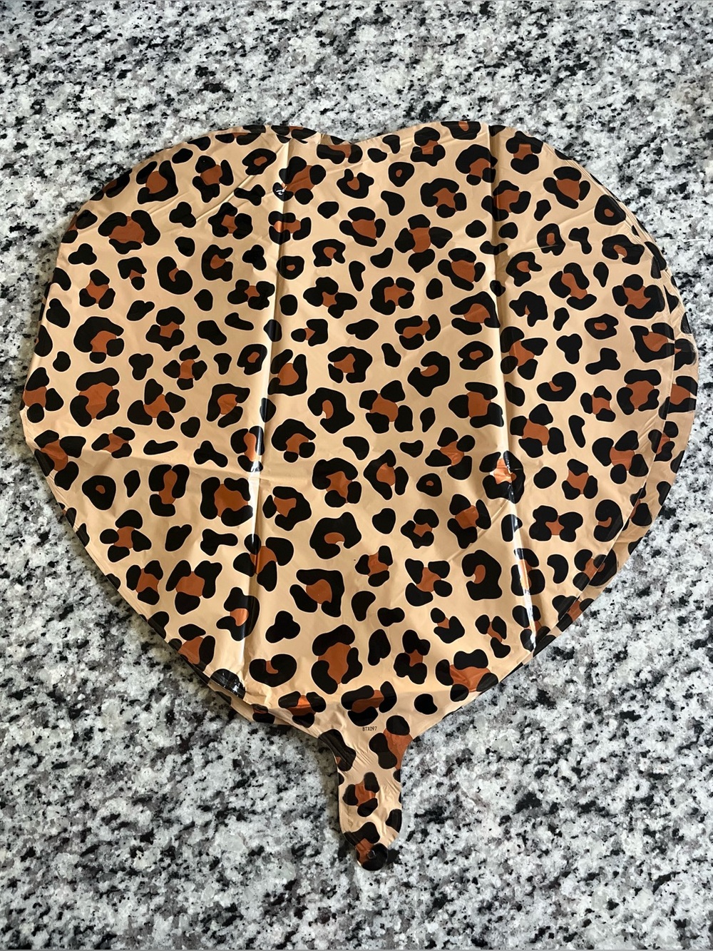 Leopard Print Heart Shaped Balloons - Party Decoration - set of 12